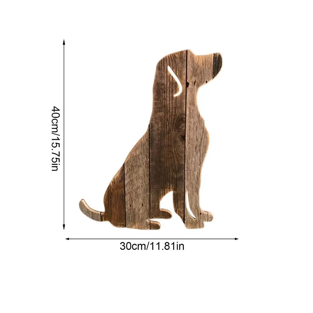 Farmhouse Wooden Dog Wall Art