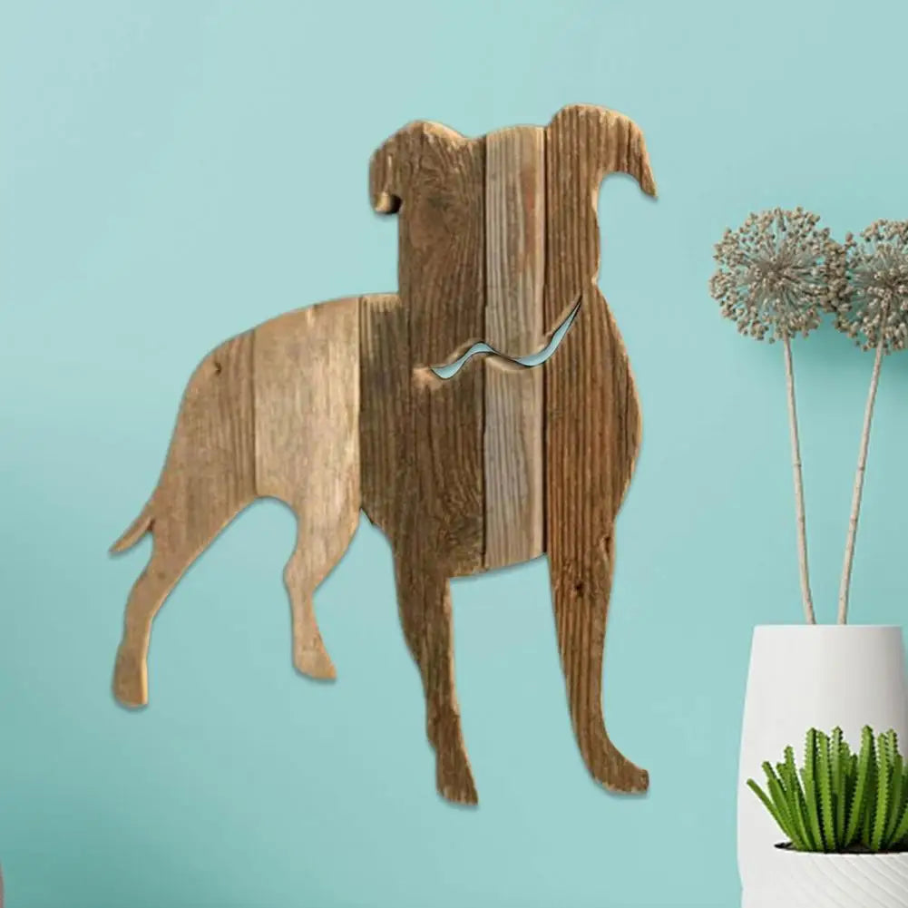 Farmhouse Wooden Dog Wall Art