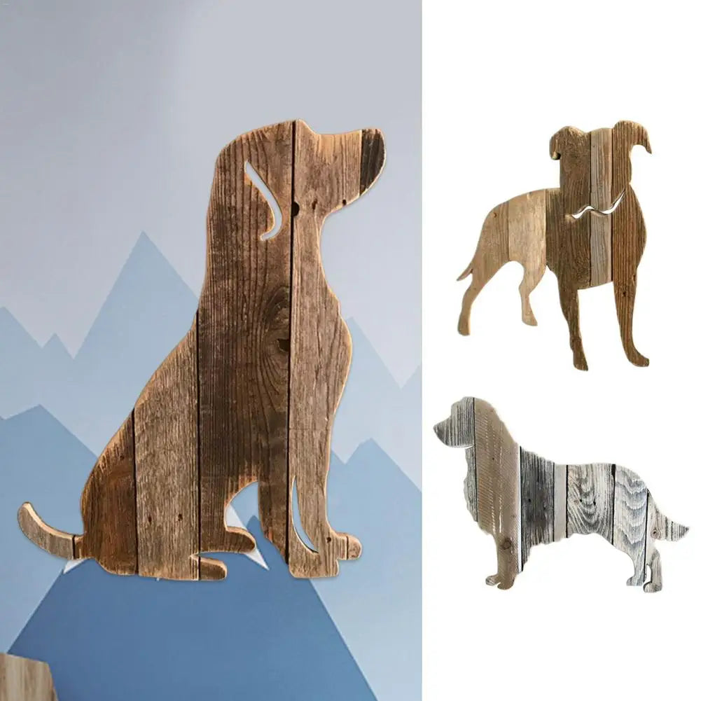 Farmhouse Wooden Dog Wall Art