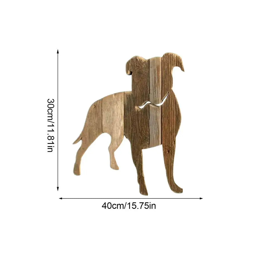 Farmhouse Wooden Dog Wall Art