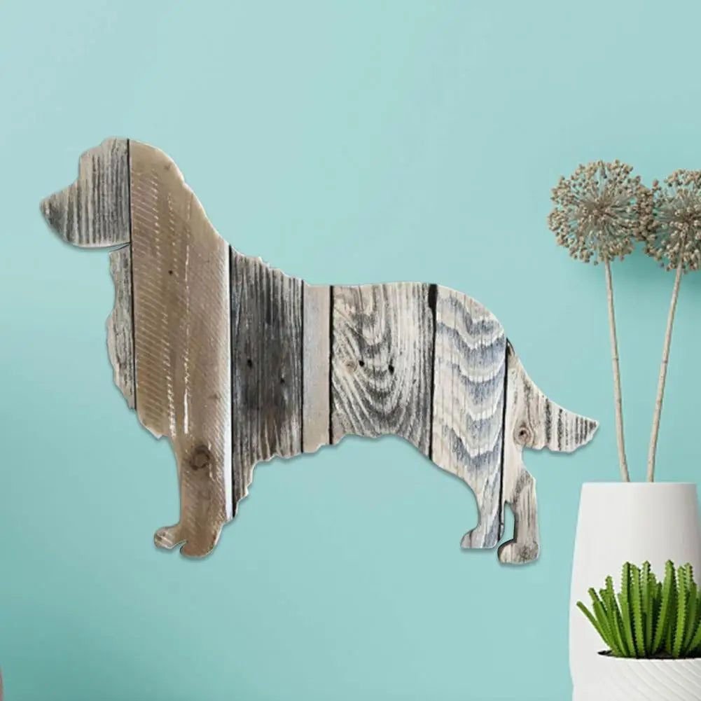 Farmhouse Wooden Dog Wall Art