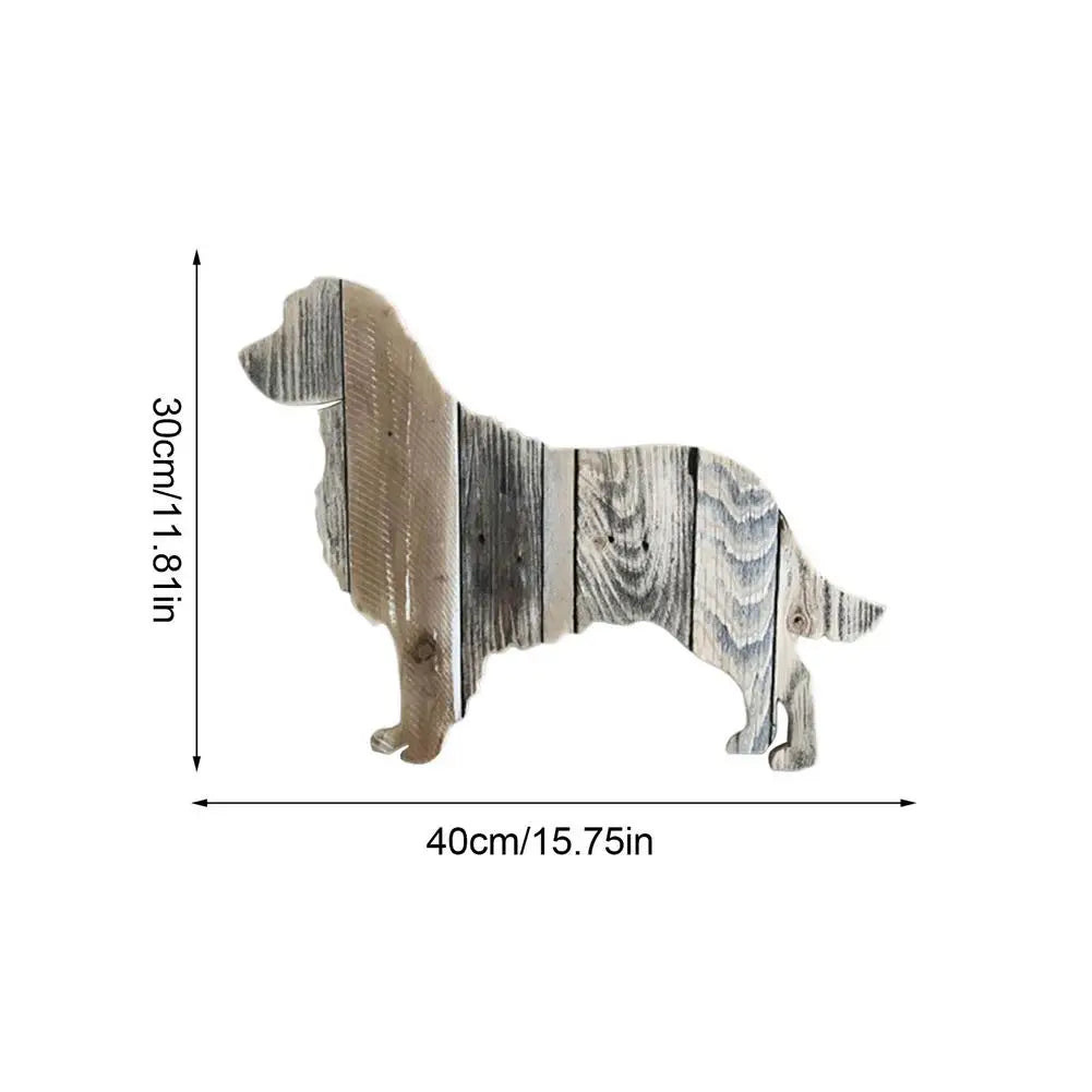 Farmhouse Wooden Dog Wall Art