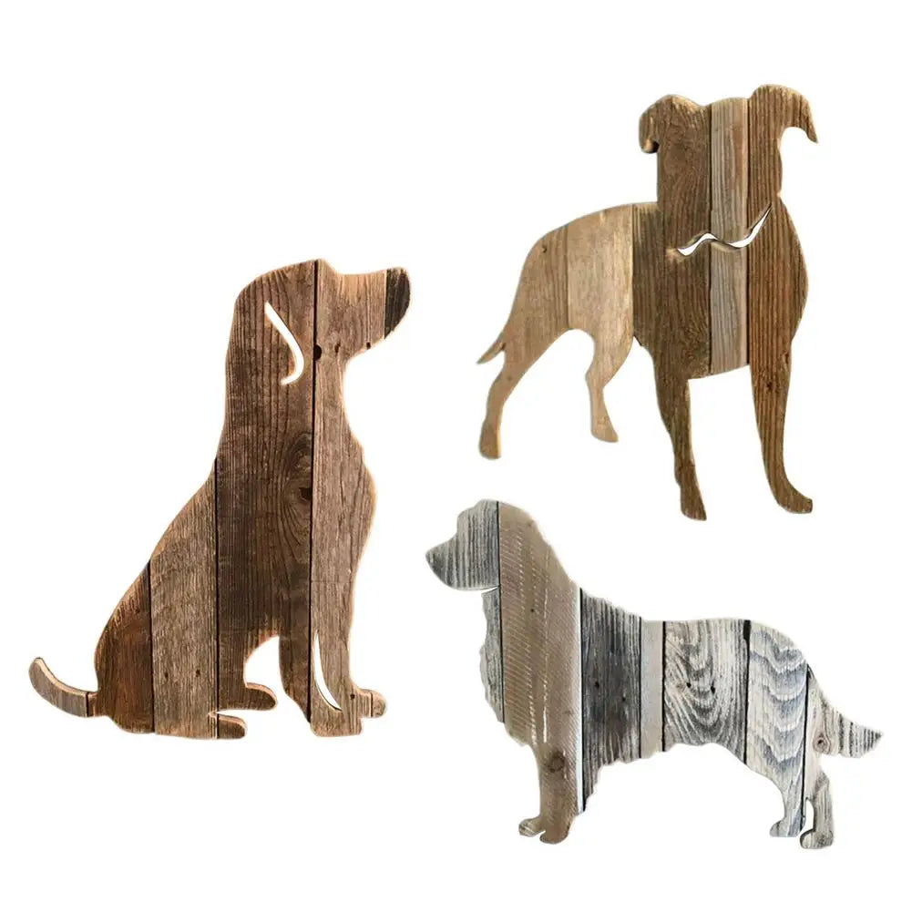 Farmhouse Wooden Dog Wall Art