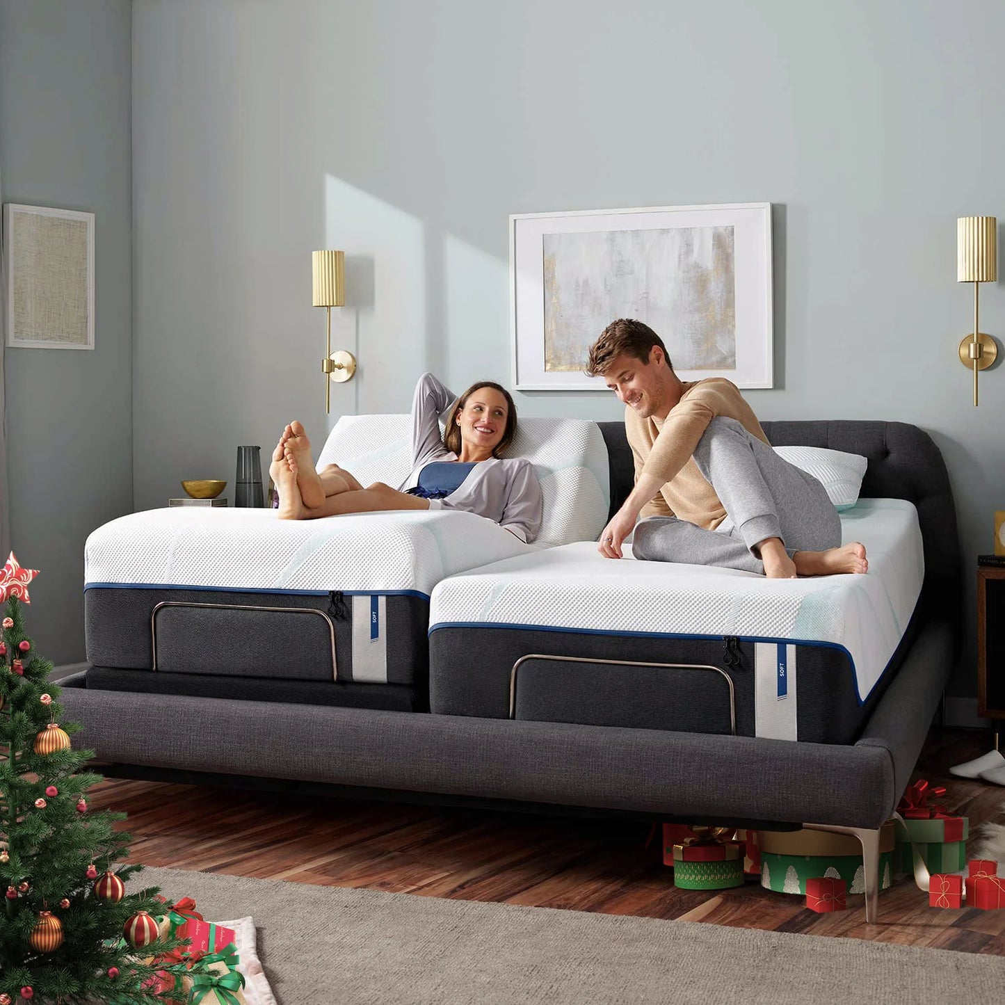 King Size Massage and Remote Control Adjustable Bed Base