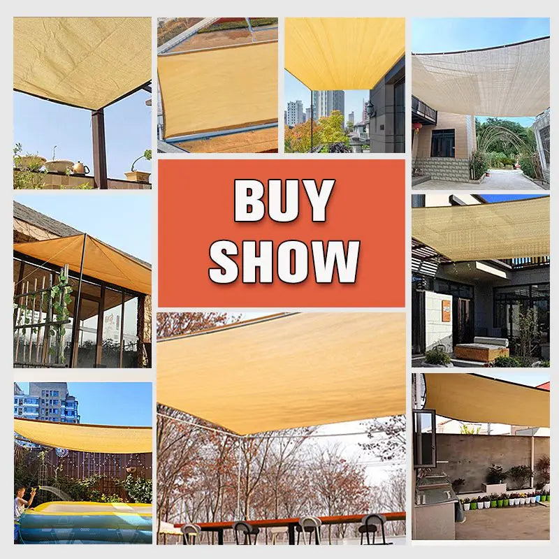 Outdoor Awnings Sunshade Sail Garden Canopi For Terrace Car Canvas Awning Rectangle Pool Sun-Shelter Sunshade Sail Sunshade Mesh