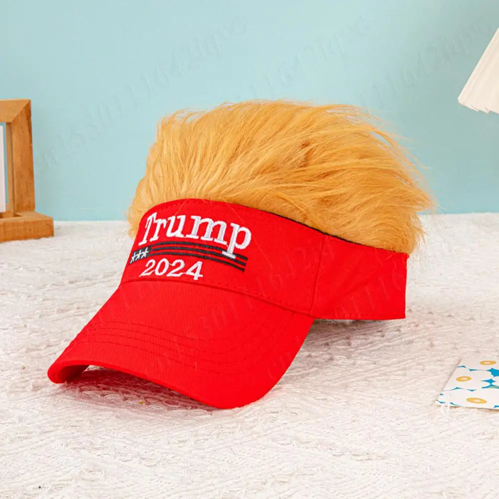 Trump Hat with Hair