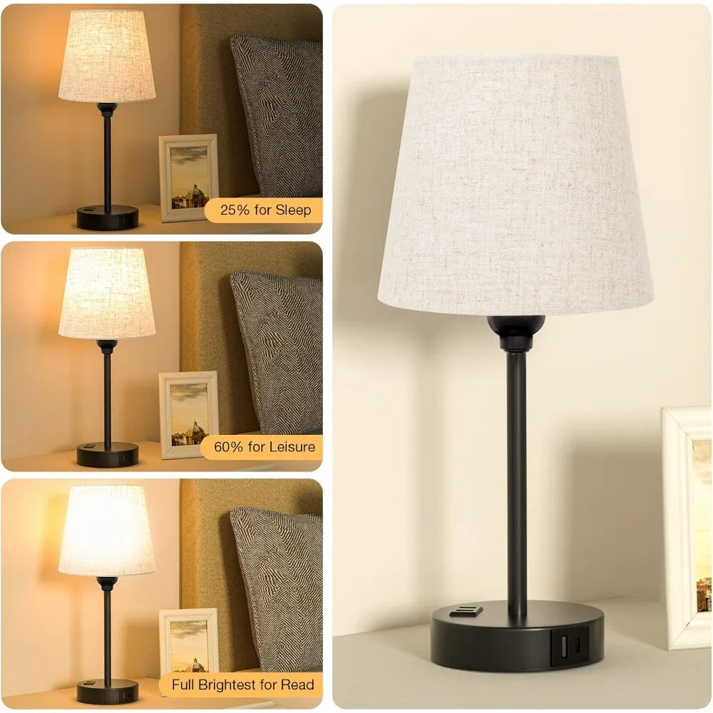 Table Lamps with Charger Ports