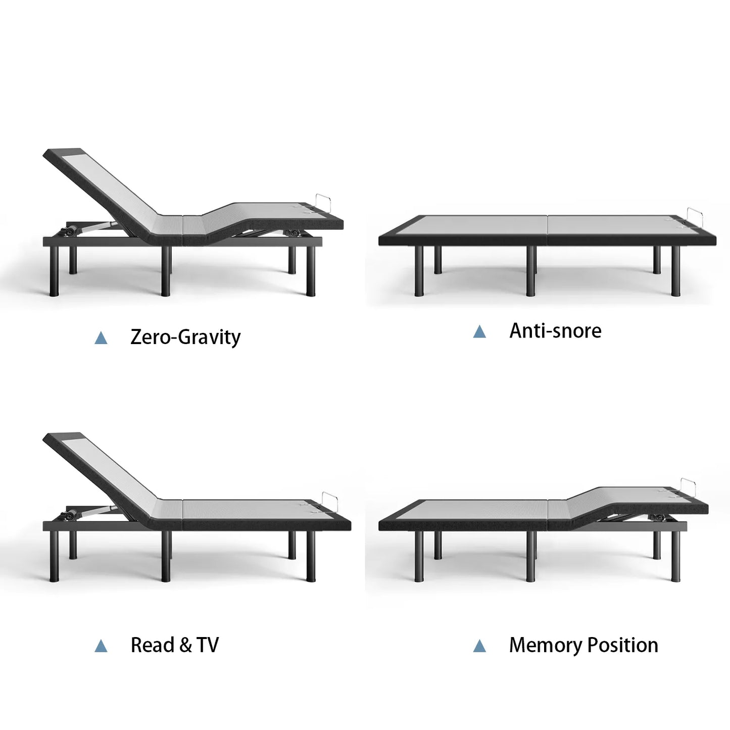 King Size Massage and Remote Control Adjustable Bed Base