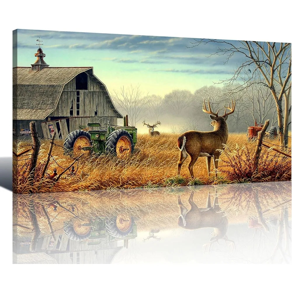 Rustic Wildlife Hunting Artwork