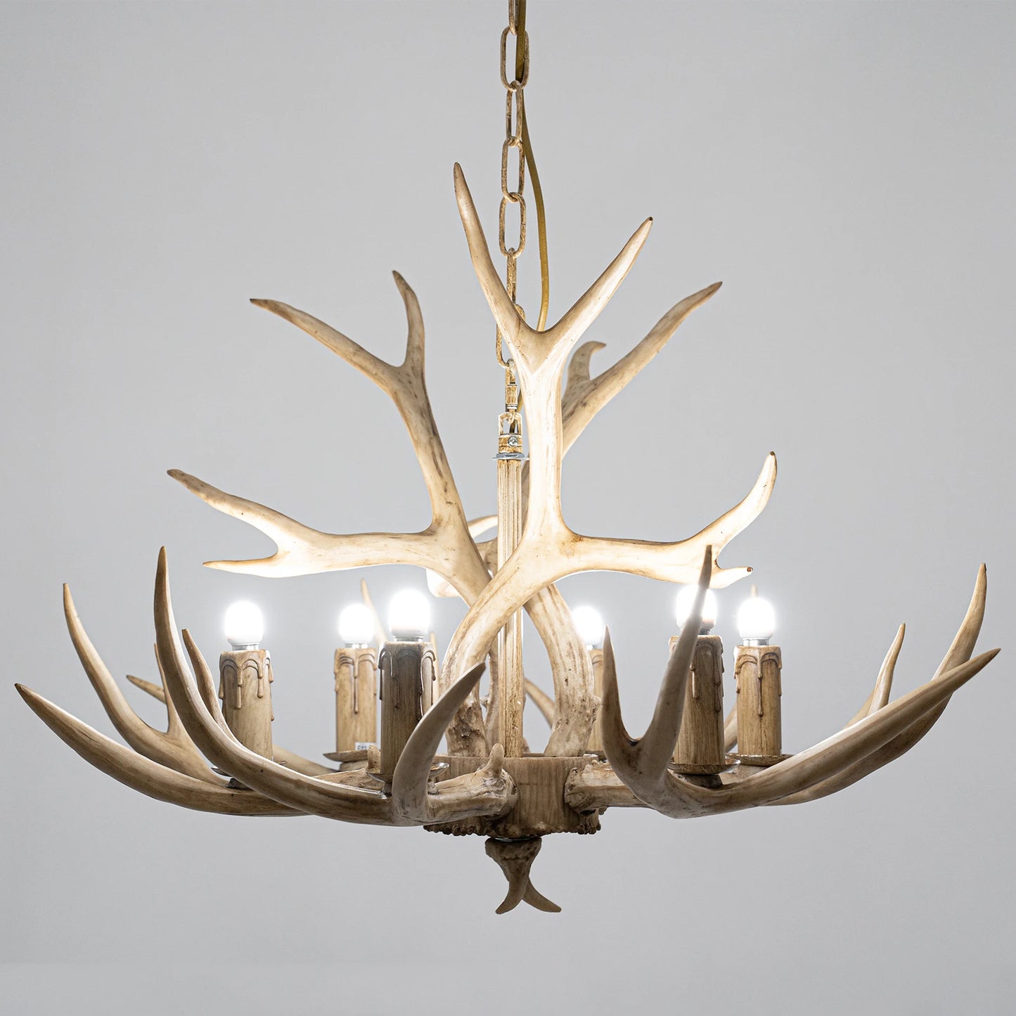 Antler Candle Light Chandelier