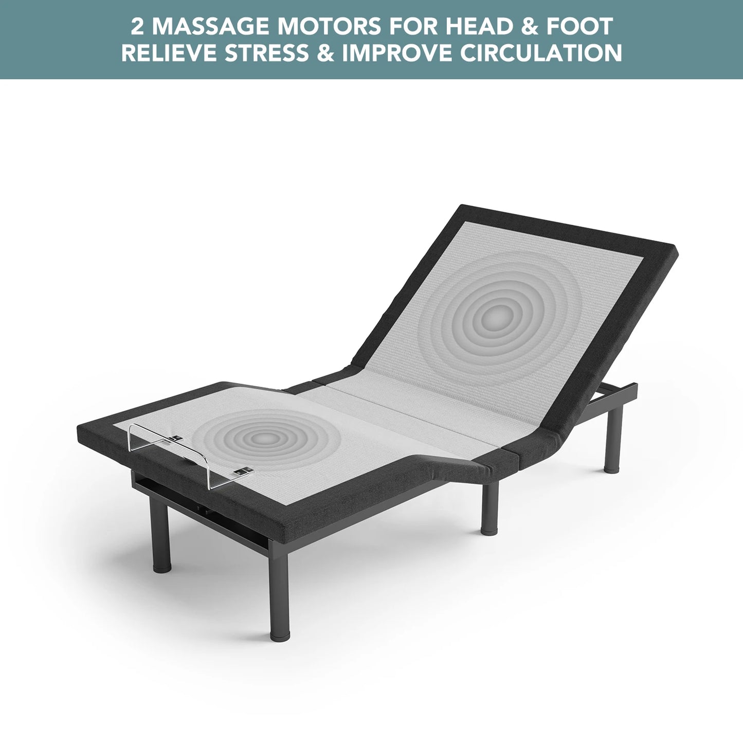 King Size Massage and Remote Control Adjustable Bed Base