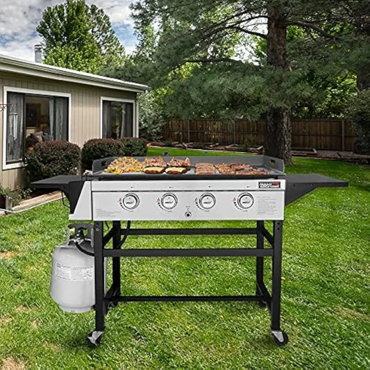 4-Burner Flat Top Gas Grill