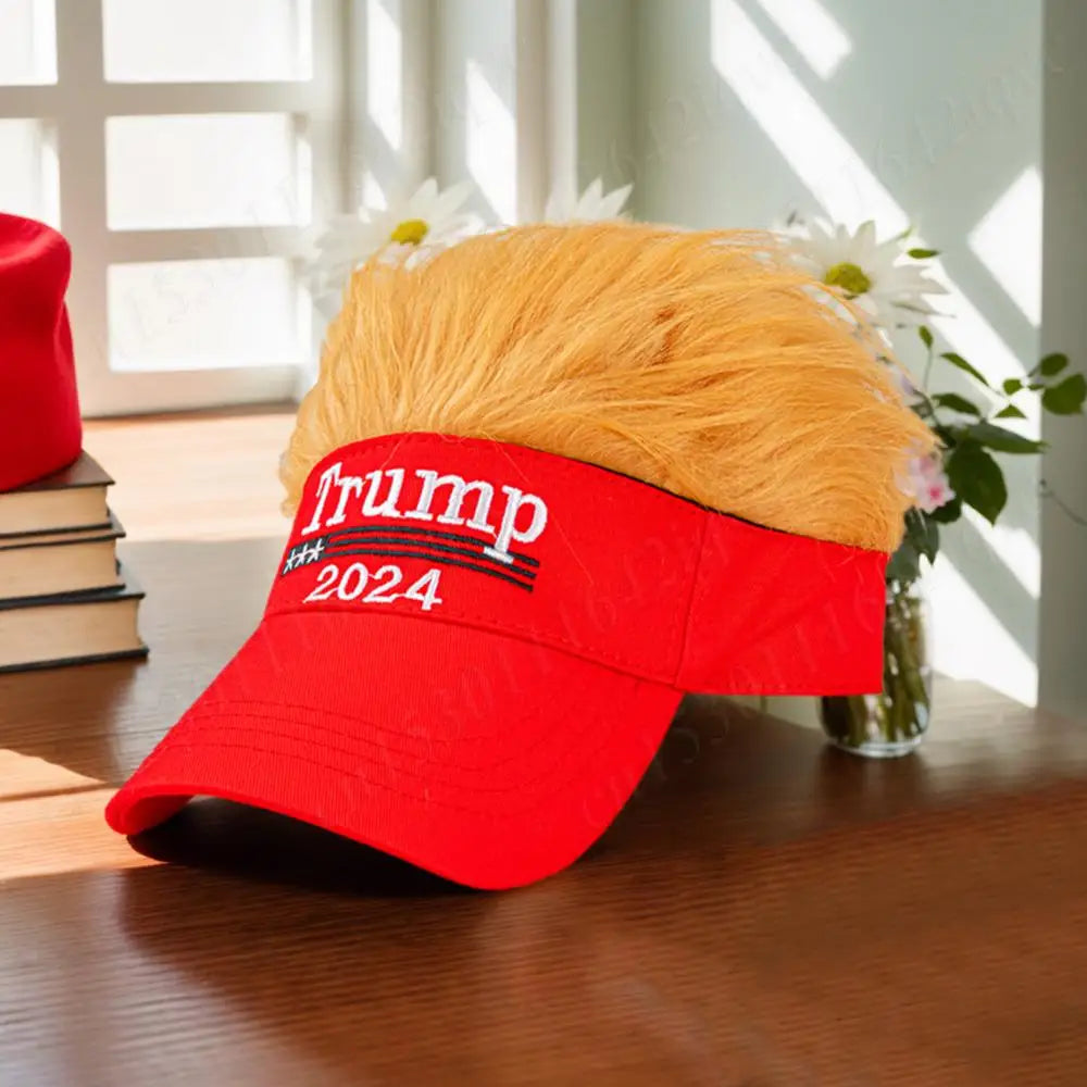 Trump Hat with Hair