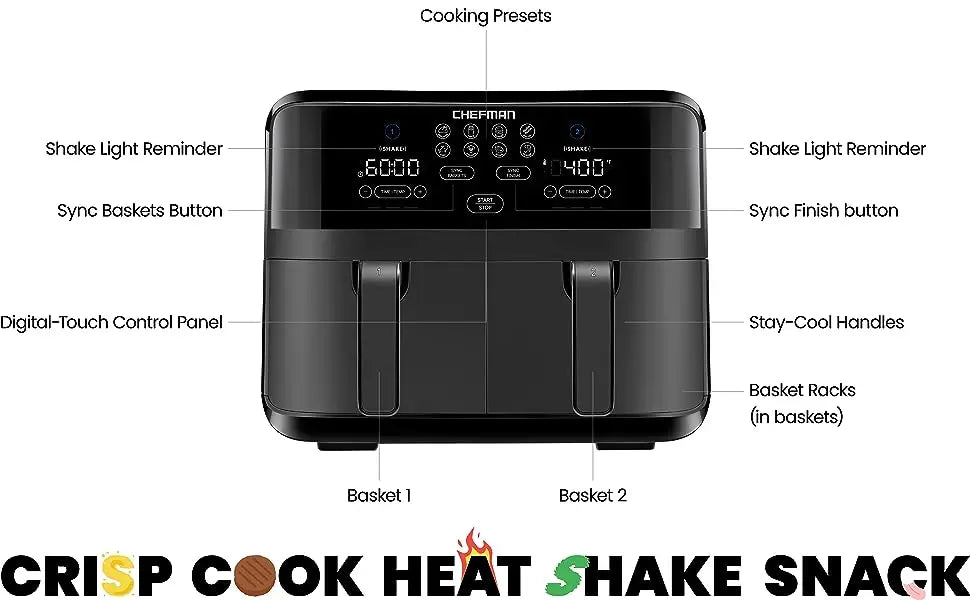 Double Basket Air Fryer