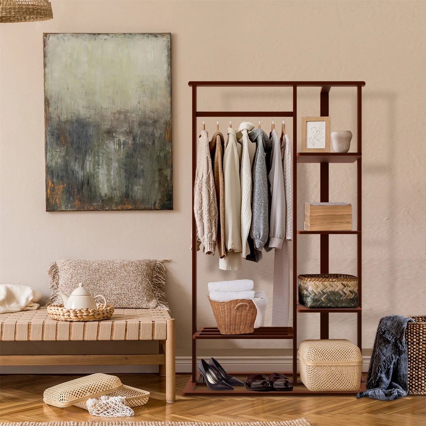 Bamboo Clothing Rack