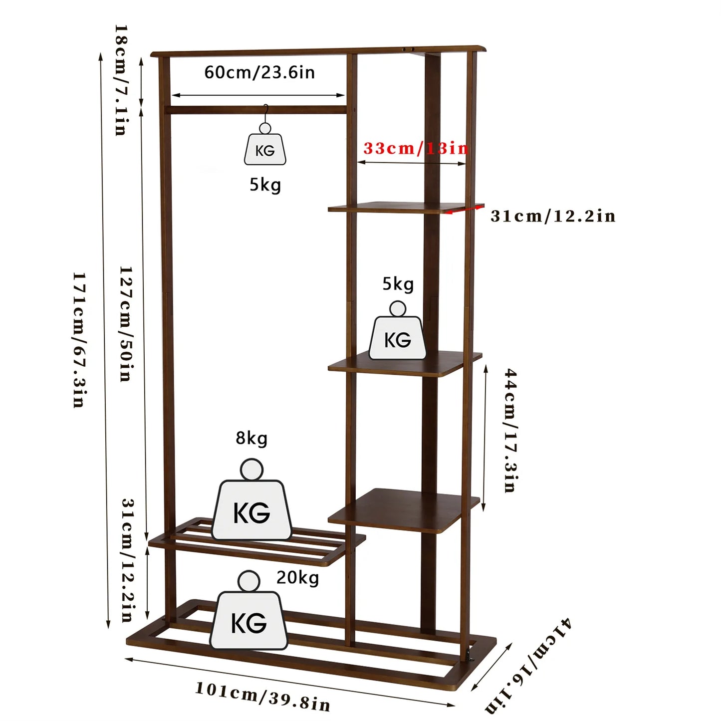 Bamboo Clothing Rack