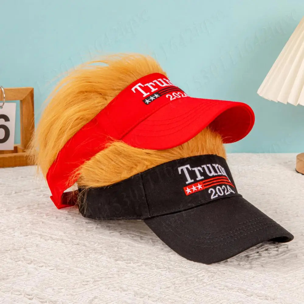 Trump Hat with Hair