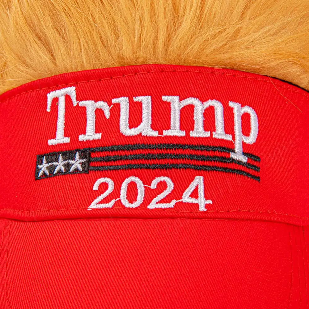 Trump Hat with Hair