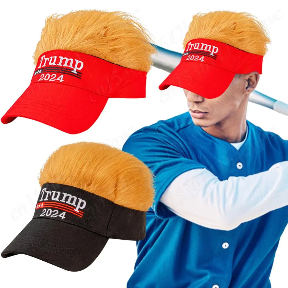 Trump Hat with Hair