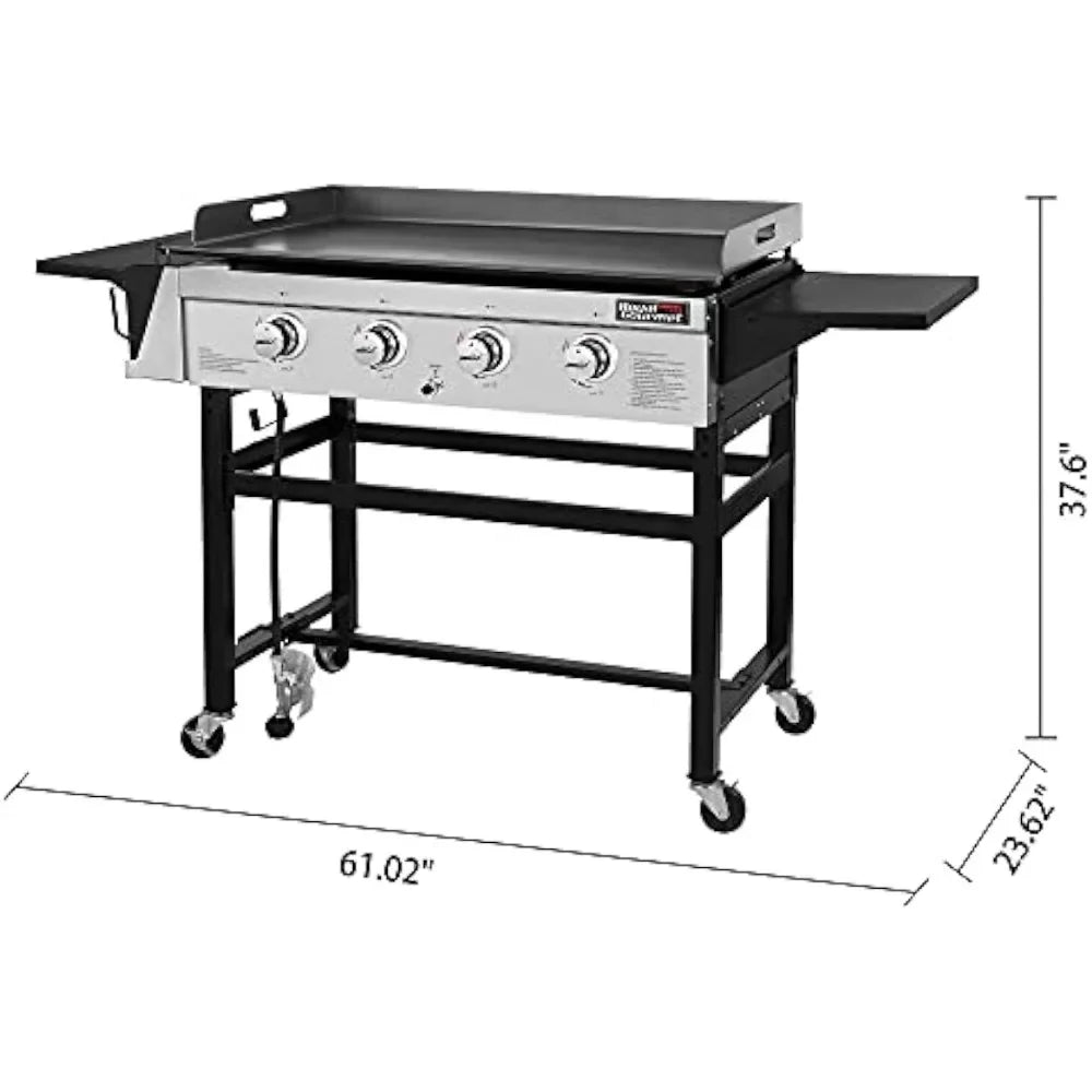 4-Burner Flat Top Gas Grill