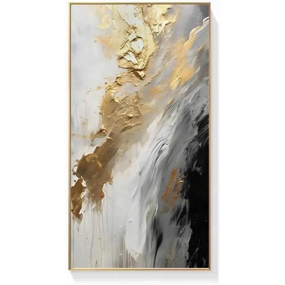 Gold Abstract Oil Painting