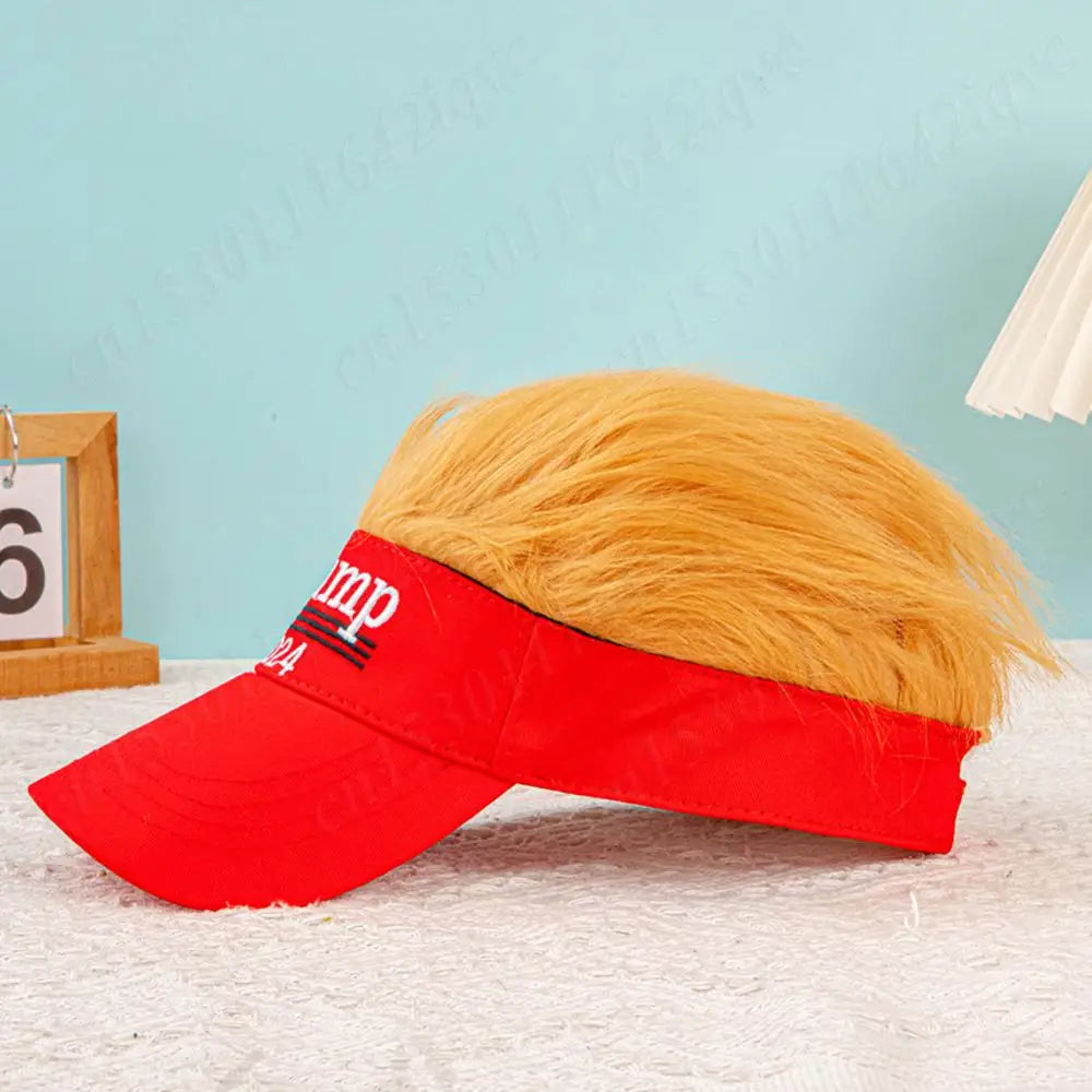 Trump Hat with Hair