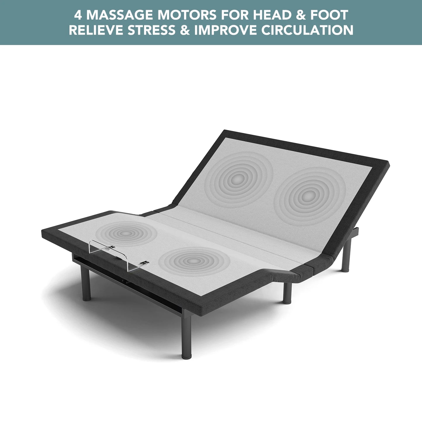 King Size Massage and Remote Control Adjustable Bed Base