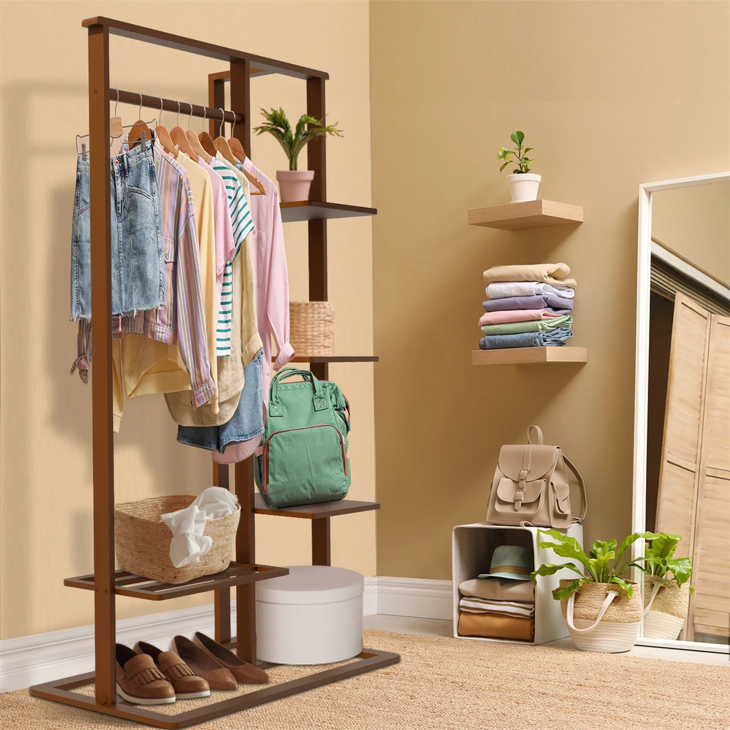 Bamboo Clothing Rack